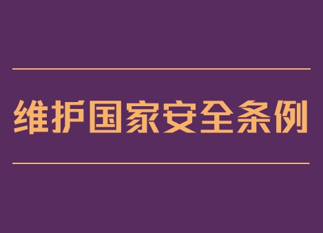 维护国家安全: 《基本法》第二十三条立法